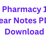 D Pharmacy 1st year Notes PDF Download
